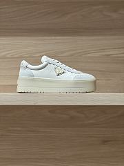 PRADA | Thick-soled Casual Shoes In Beige Color - 1