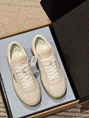 PRADA | Thick-soled Casual Shoes In Beige Color - 4