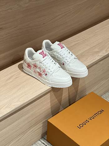 LVxTM Trainer Sneaker Monogram Sakura Flowers