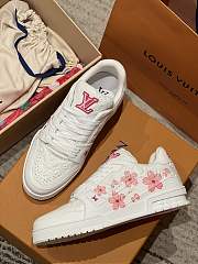 LVxTM Trainer Sneaker Monogram Sakura Flowers - 6