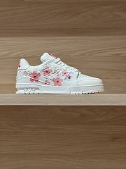LVxTM Trainer Sneaker Monogram Sakura Flowers - 4