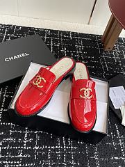 CHANEL | Moccasins Shiny wrinkled calfskin in red - 3