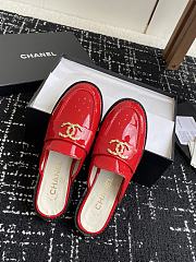 CHANEL | Moccasins Shiny wrinkled calfskin in red - 2