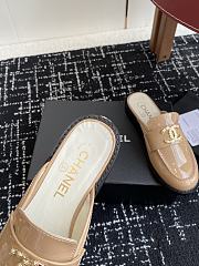 CHANEL | Moccasins Shiny wrinkled calfskin in beige - 6