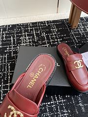 CHANEL | Moccasins wrinkled calfskin in red - 6