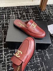 CHANEL | Moccasins wrinkled calfskin in red - 5