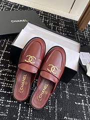 CHANEL | Moccasins wrinkled calfskin in red - 3