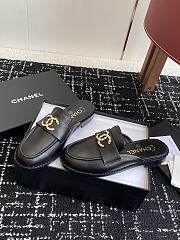 CHANEL | Moccasins wrinkled calfskin in black - 6