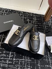CHANEL | Moccasins wrinkled calfskin in black - 4