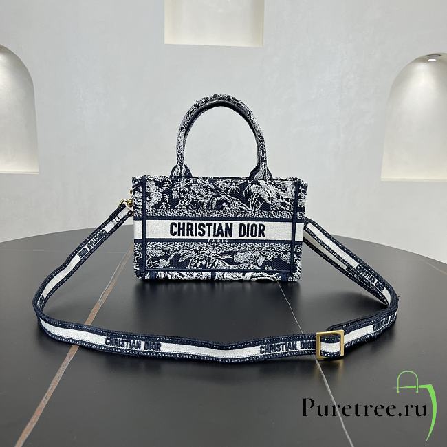 DIOR | Mini Book Tote In Blue - 1