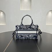 DIOR | Mini Book Tote In Blue - 5