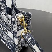 DIOR | Mini Book Tote In Blue - 4