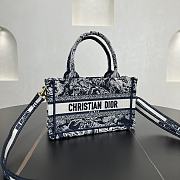 DIOR | Mini Book Tote In Blue - 3