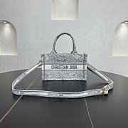 DIOR | Mini Book Tote In Gray - 1