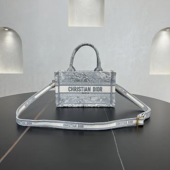 DIOR | Mini Book Tote In Gray