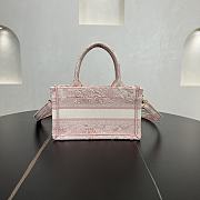 DIOR | Mini Book Tote In Pink - 6