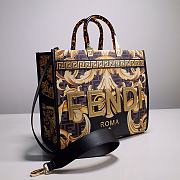 FENDI X VERSACE Calfskin Plexiglass Fendace FF Baroque Print  - 5