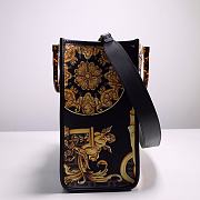 FENDI X VERSACE Calfskin Plexiglass Fendace FF Baroque Print  - 4