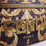 FENDI X VERSACE Calfskin Plexiglass Fendace FF Baroque Print  - 2