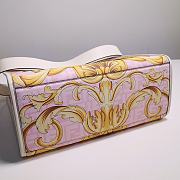 FENDI X VERSACE Calfskin Plexiglass Fendace FF Baroque Print In Pink - 6