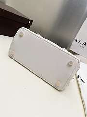 ALAIA | mina 20 bag in vienne wave calfskin in white - 6