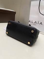 ALAIA | mina 20 bag in vienne wave calfskin in black - 4