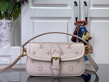 LOUIS VUITTON | Nano Diane Monogram Empreinte Leather Bicolor Eden