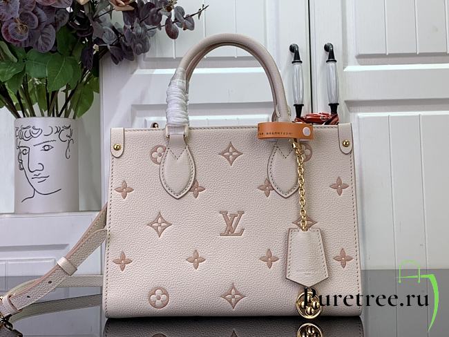 LOUIS VUITTON | OnTheGo PM Debossed grained cowhide leather Eden - 1