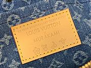 LOUIS VUITTON | Pochette Accessoires LV x TM bag Monogram Denim with cherry motif - 4