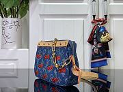LOUIS VUITTON | Pochette Accessoires LV x TM bag Monogram Denim with cherry motif - 3