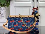LOUIS VUITTON | Pochette Accessoires LV x TM bag Monogram Denim with cherry motif - 2