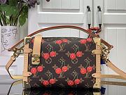 Side Trunk MM LV x TM Bag Monogram Canvas with cherry motif - 1
