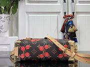 Side Trunk MM LV x TM Bag Monogram Canvas with cherry motif - 4