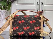 Side Trunk MM LV x TM Bag Monogram Canvas with cherry motif - 2