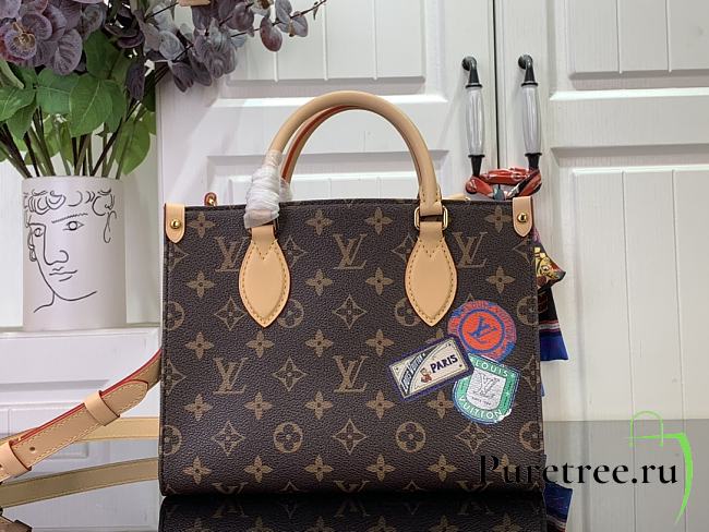 LOUIS VUITTON | PM Onthego Monogram Canvas In Brown - 1