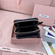 MIUMIU | Quilted effect leather wallet in black - 4