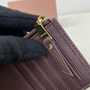 MIUMIU | Pocket wallet Matelasse In Burgundy  - 6