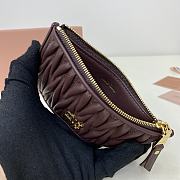 MIUMIU | Pocket wallet Matelasse In Burgundy  - 4