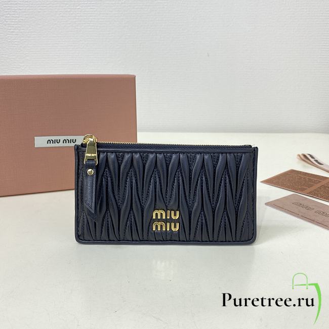 MIUMIU | Pocket wallet Matelasse In Black - 1