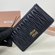 MIUMIU | Pocket wallet Matelasse In Black - 6