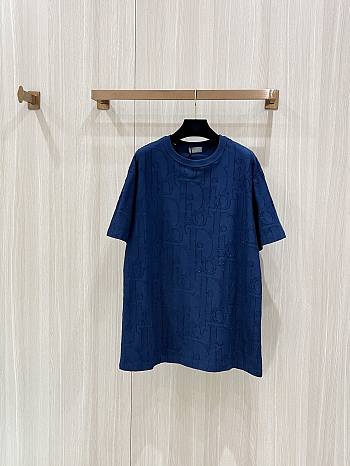 DIOR | Oblique T-Shirt In dark Blue