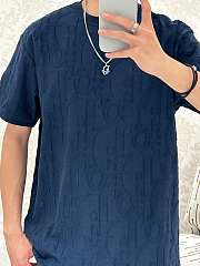 DIOR | Oblique T-Shirt In dark Blue - 6