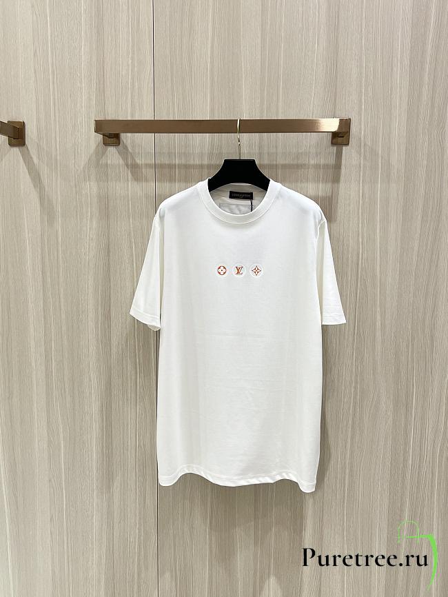 LOUIS VUITTON | Flower Five-Star T-Shirt In White - 1