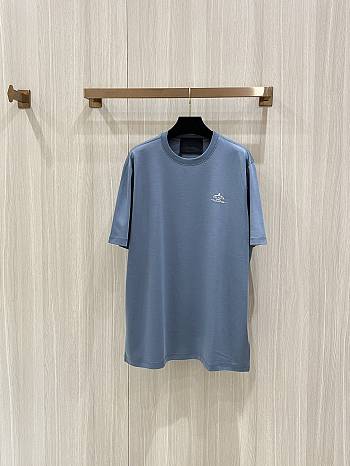PRADA | Logo Printed T-Shirt In Blue