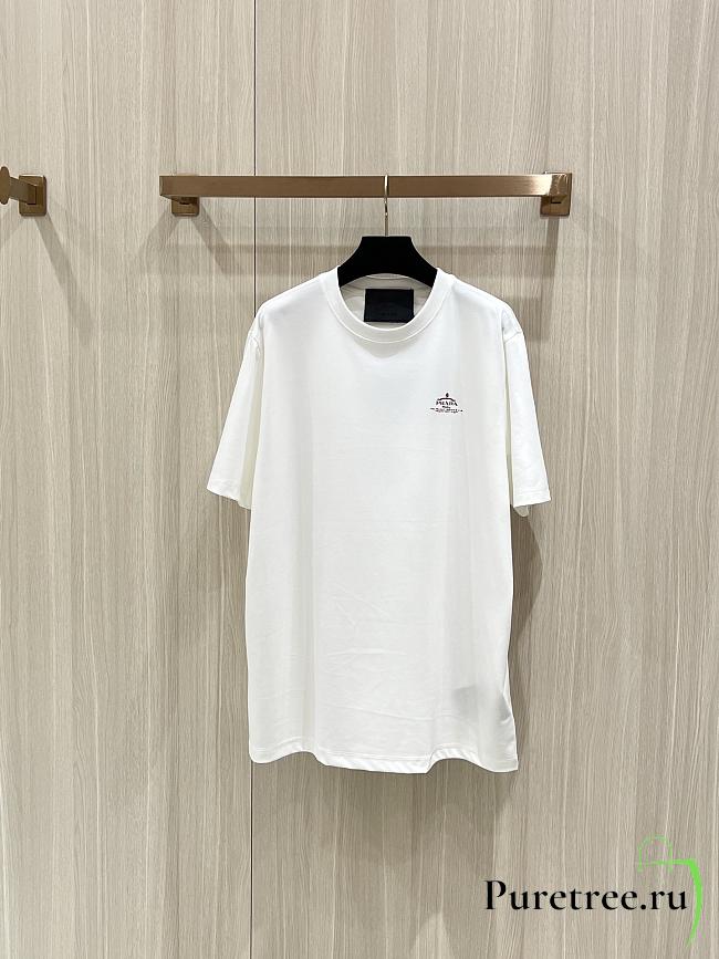 PRADA | Logo Printed T-Shirt In White - 1