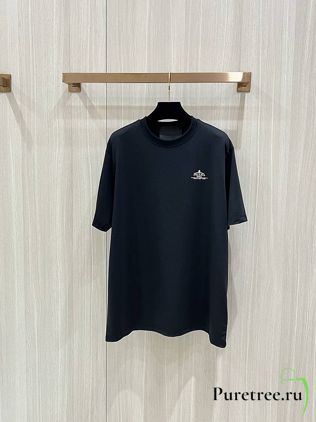 PRADA | Logo Printed T-Shirt In Black - 1