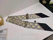 GUCCI | GG print with Horsebits silk neck bow 01 - 3