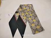 GUCCI | GG print with Horsebits silk neck bow 01 - 2