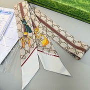 GUCCI | GG print with Horsebits silk neck bow 02 - 6