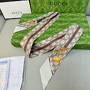 GUCCI | GG print with Horsebits silk neck bow 02 - 4